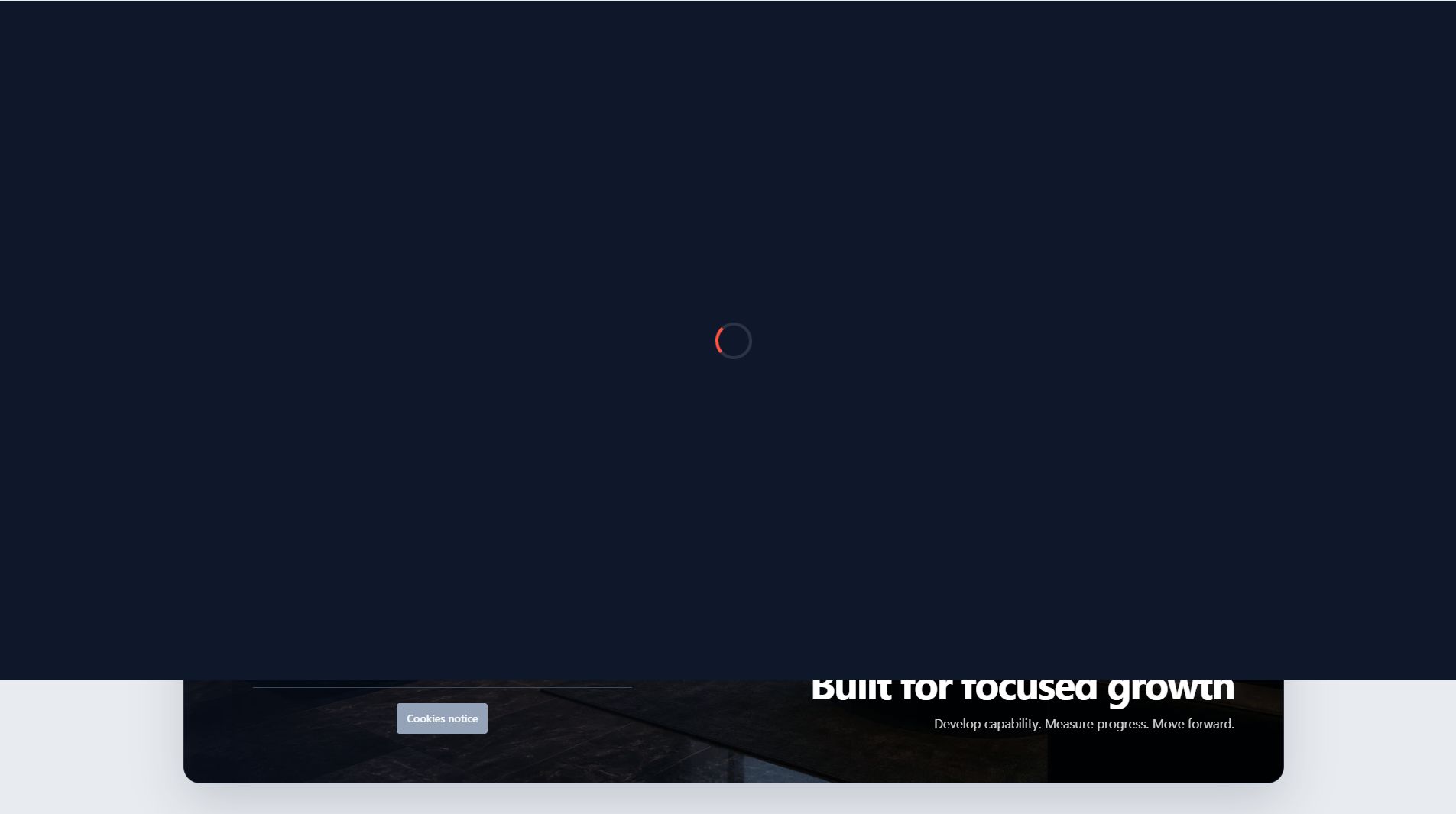 Executive Immersive Modern UI Moodle login page