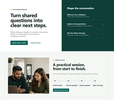 Compliance & Onboarding — Event template preview