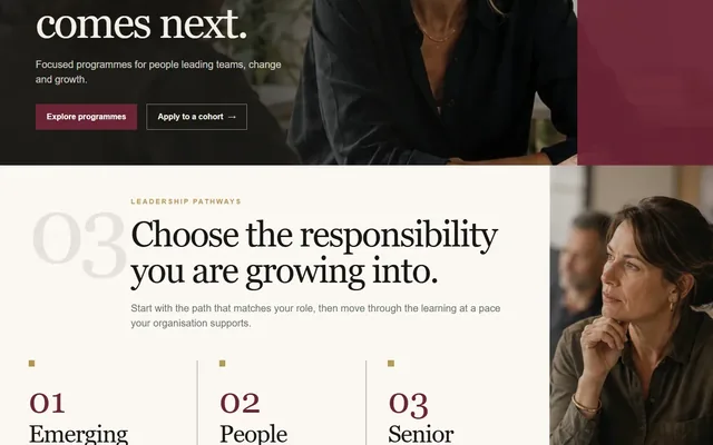 Leadership Academy template preview