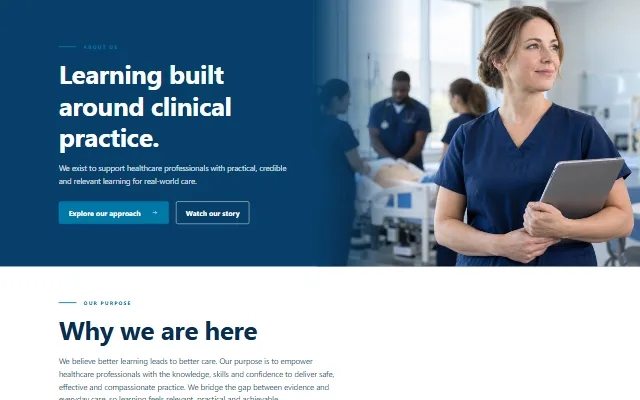 About Clinical Learning template preview