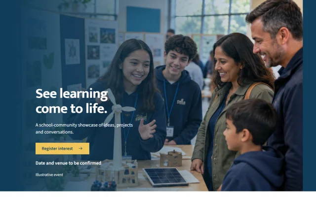 District Learning Portal — Event template preview