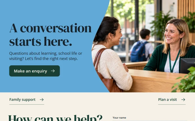 School Community — Contact template preview