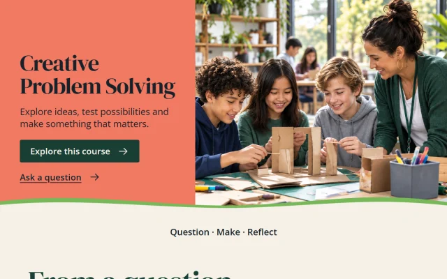 School Community — Creative Problem Solving template preview