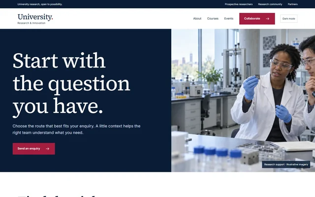 Research Contact template preview