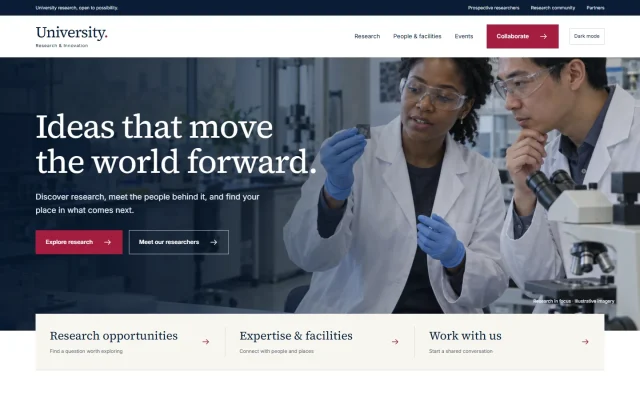 Research & Innovation template preview