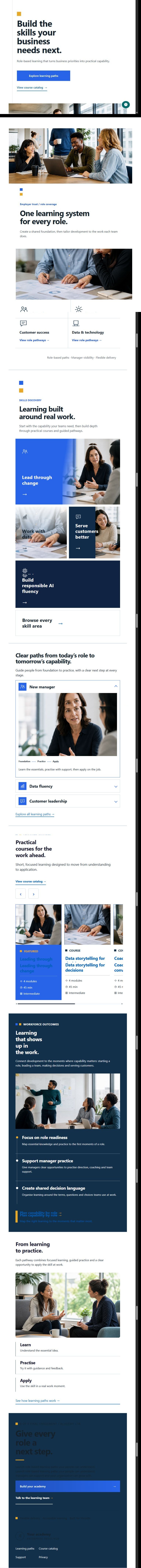 Modern UI tablet layout
